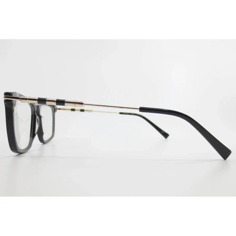 Chelsea Morgan CM 20243 Black Gold Rectangular Eyeglasses Frames 52-16-135